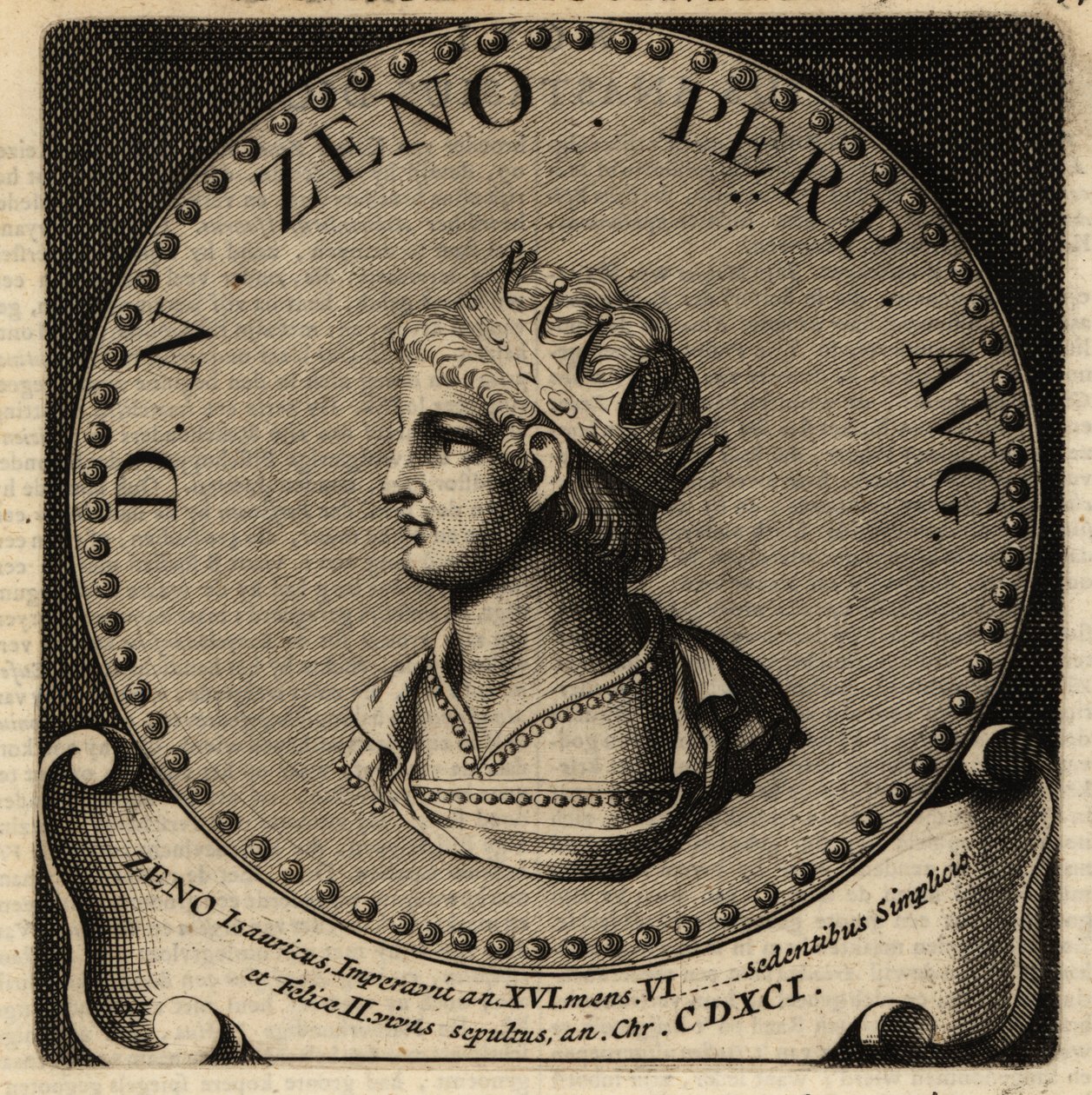 Portrét římského císaře Zeno. od Netherlandish School