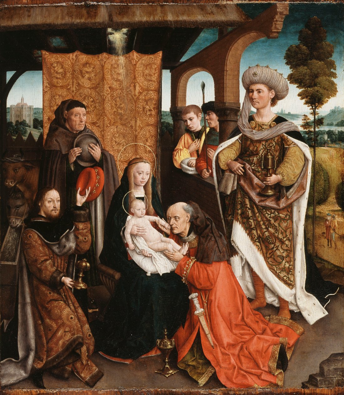 Klanění tří králů, od Netherlandish School