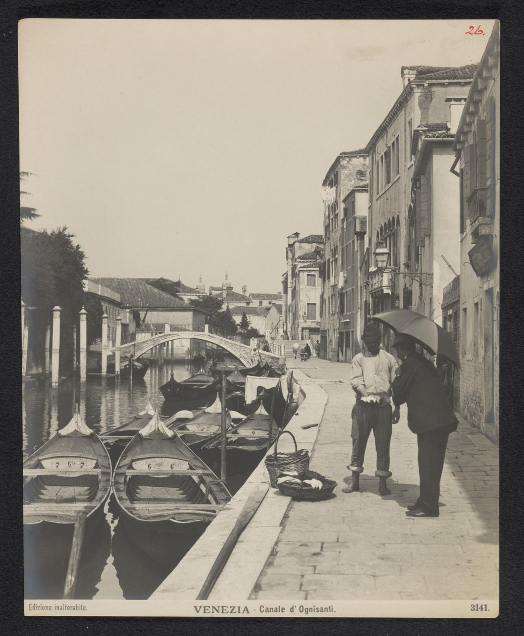 Gondoly na Canale di Ognissanti v Benátkách Benátky - Canale d