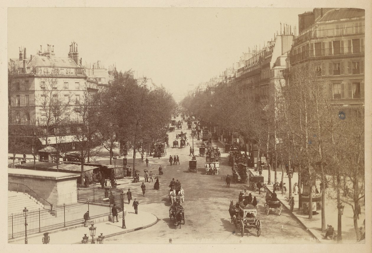 Paříž, Boulevard de la Madeleine od Neurdein freres