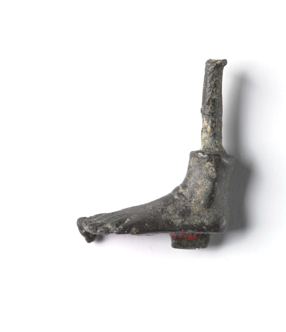 Bronzová hora z „Shawabty Bundle“: Noha, konec 18. až 19. dynastie, cca 1336–1256 př. n. l. (bronz) od New Kingdom Egyptian
