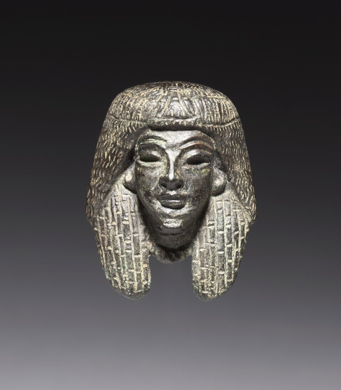 Bronzová hora z "Shawabty Bundle": Hlava, konec 18. až počátek 19. dynastie, cca 1336-1256 př.n.l. od New Kingdom Egyptian
