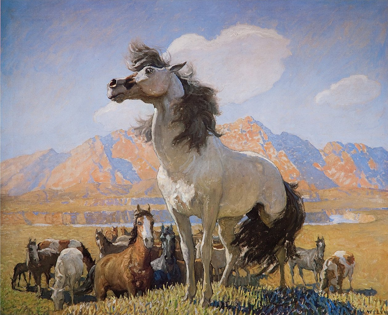 Smokey Facen od Newell Convers Wyeth