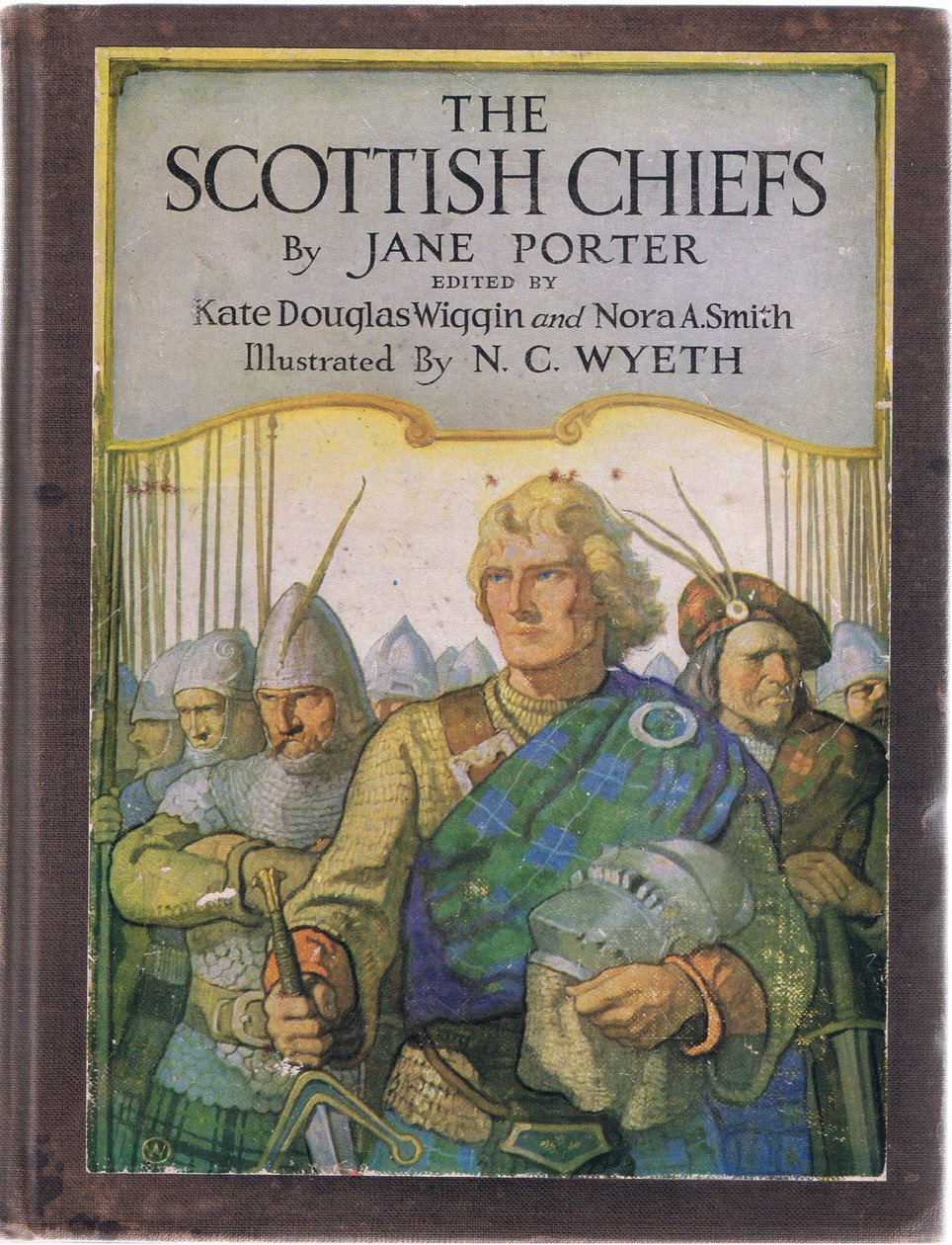 Design přední desky, od The Scottish Chiefs vydané nakladatelstvím Charles Scribner