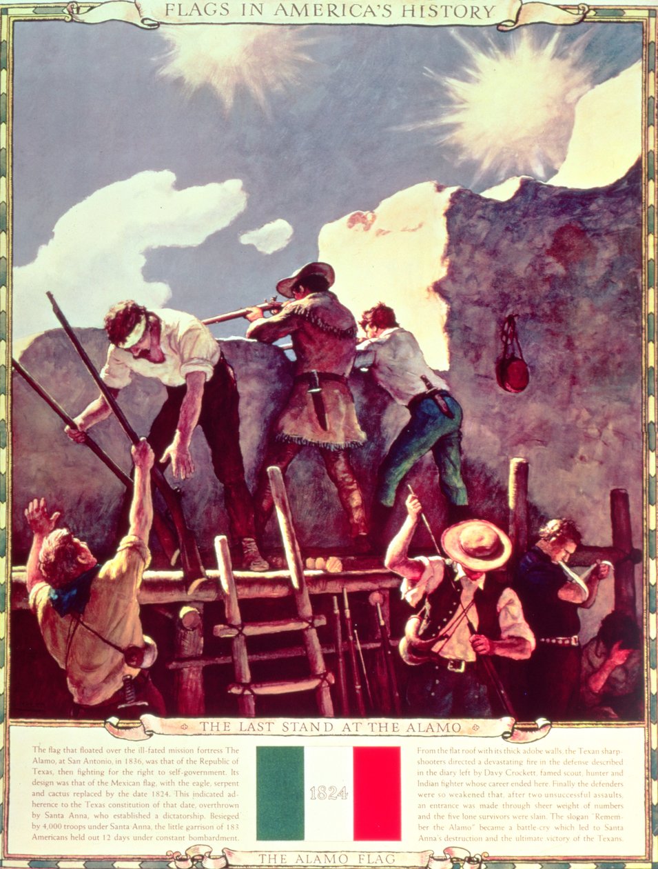 Poslední stání u Alama, 6. března 1836 _ od Newell Convers Wyeth