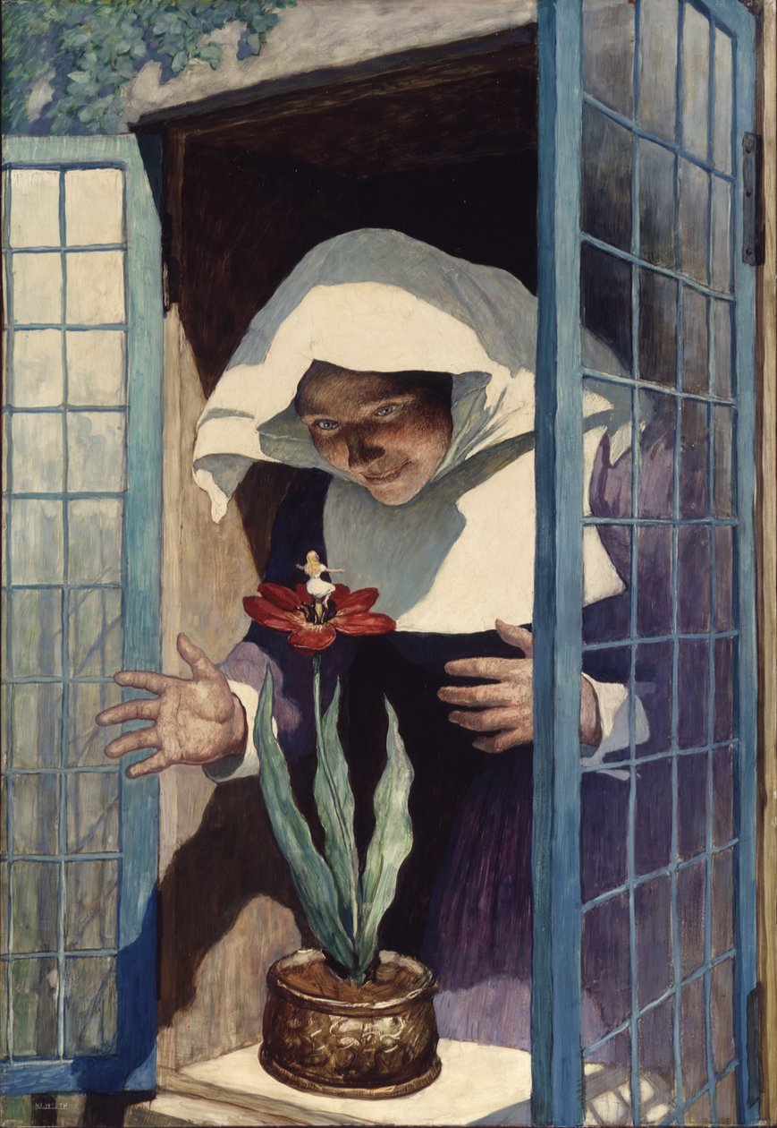 Paleček, 1940 (olej na renesanční desce) od Newell Convers Wyeth