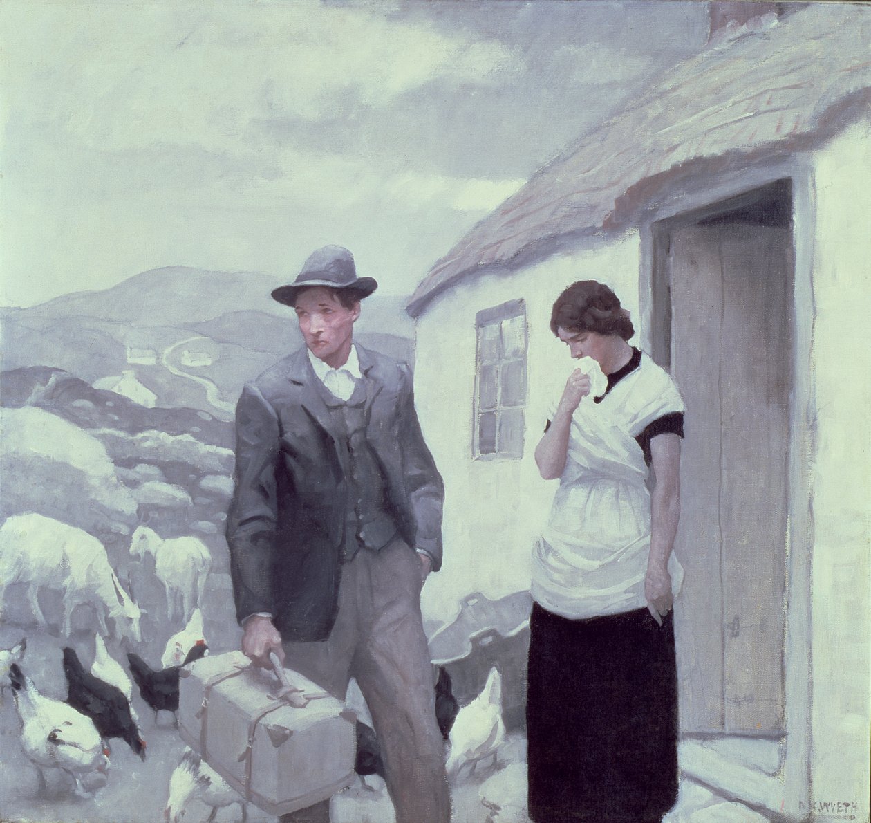 Syn svého otce (olej na plátně) od Newell Convers Wyeth
