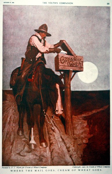 Reklama na společnost Cream of Wheat Company od Newell Convers Wyeth