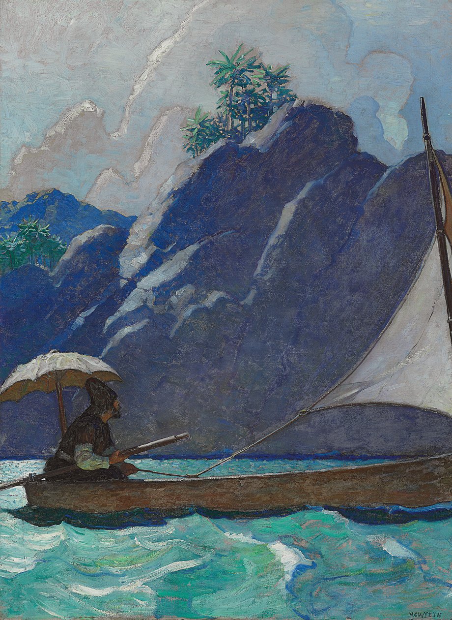 A tak jsem tu a tam podnikl malou plavbu po moři od Newell Convers Wyeth