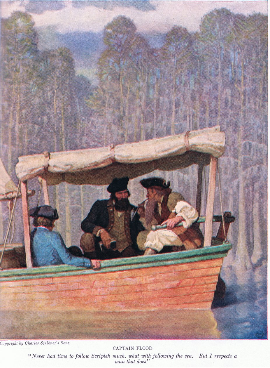 Captain Flood: Nikdy jsem neměl čas sledovat Scripteha, co se týče sledování moře. Ale respektuji muže, který dělá, 1928 od Newell Convers Wyeth
