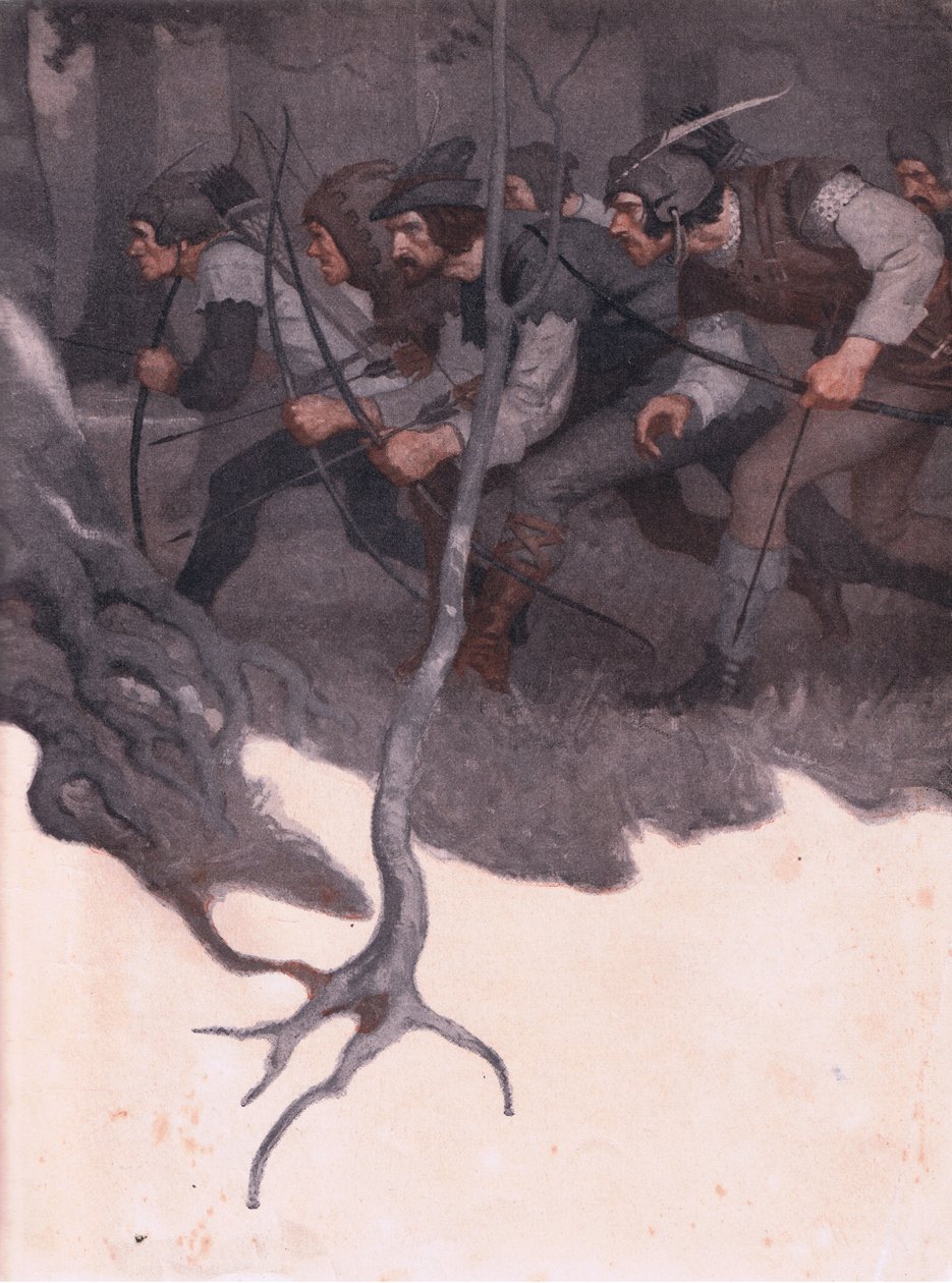 Design vnitřní obálky, 1916 od Newell Convers Wyeth