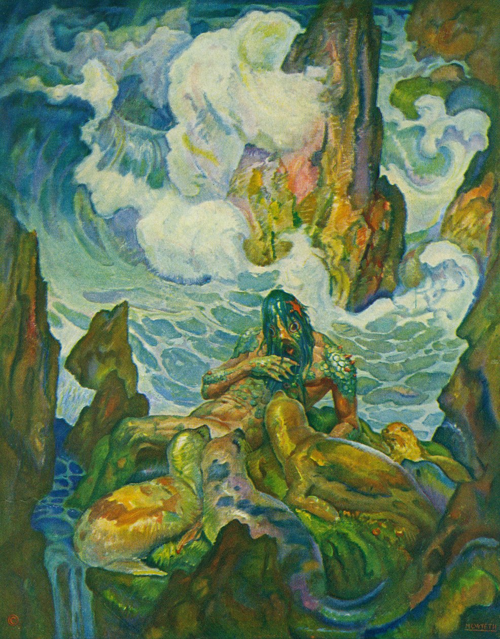 Proteus, starý muž moře od Newell Convers Wyeth