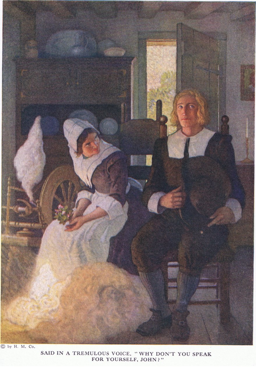 Řekl chvějícím se hlasem, proč nemluvíš za sebe, Johne od Newell Convers Wyeth