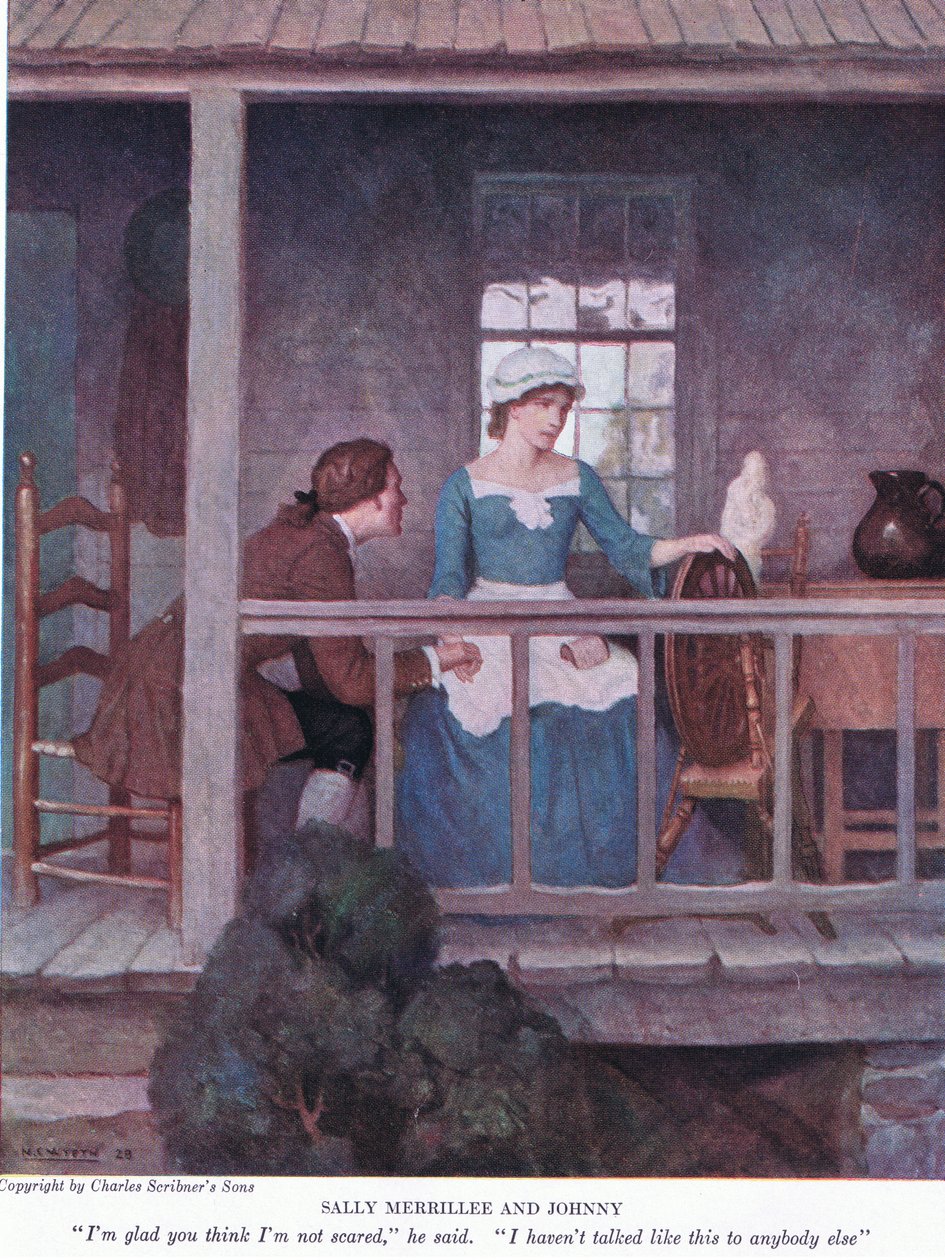 Sally Merrillee a Johnny: Jsem rád, že si myslíš, že se nebojím, řekl. Takhle jsem s nikým jiným nemluvil, 1928 od Newell Convers Wyeth