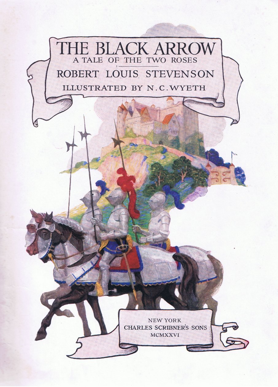 Titulní strana Black Arrow od Newell Convers Wyeth