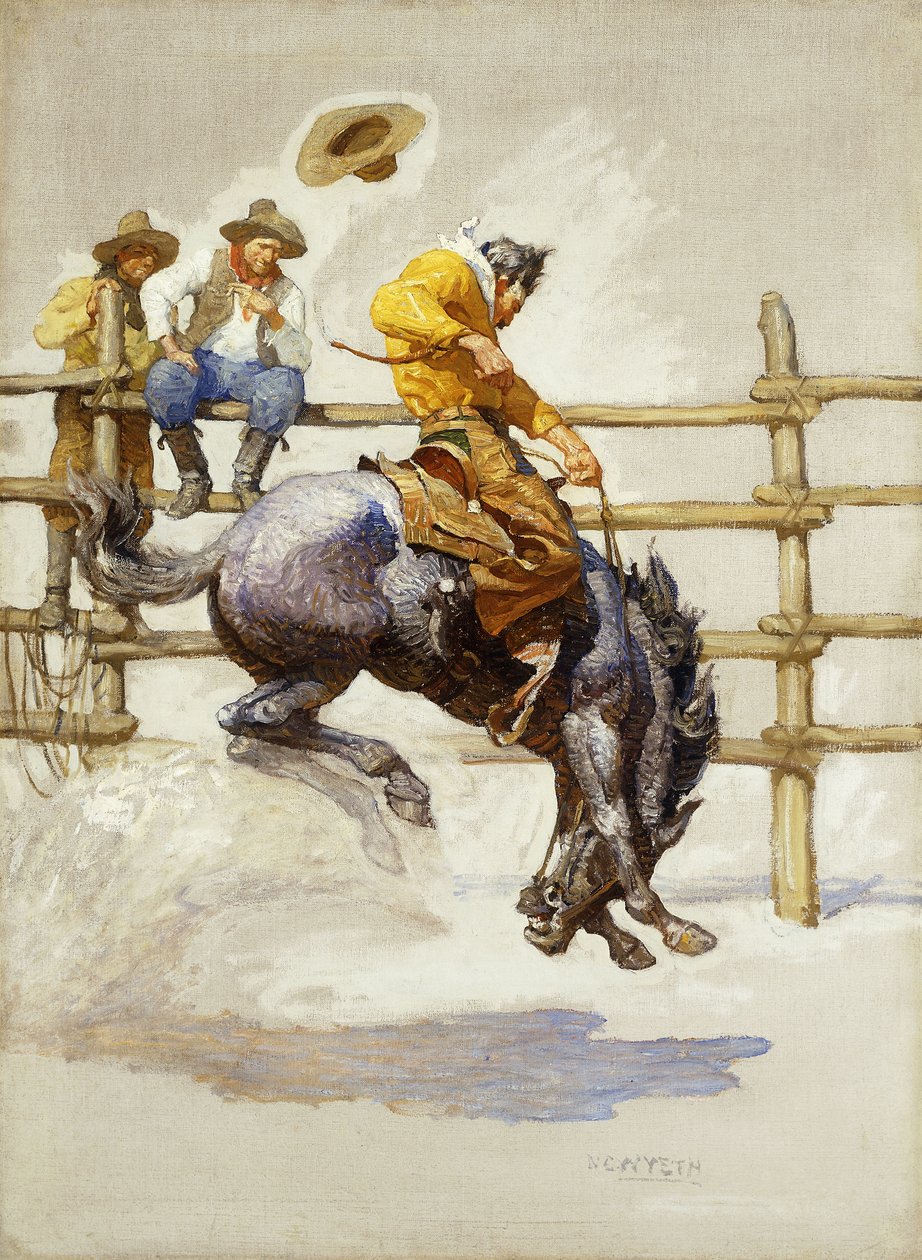 Bucking Bronco od Newell Convers Wyeth