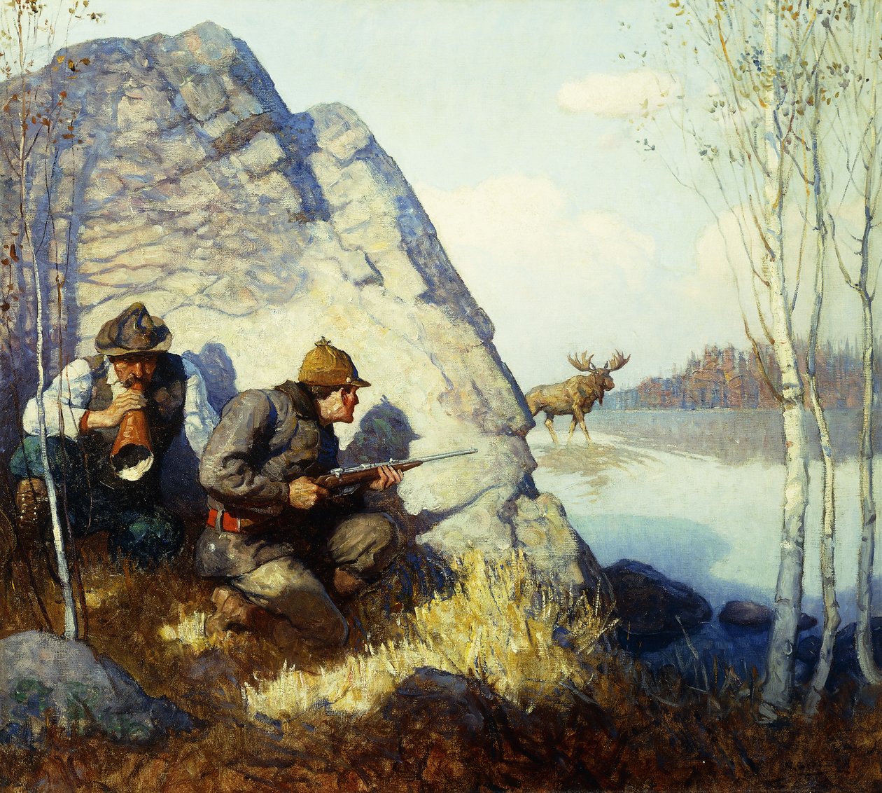 Volání Moose od Newell Convers Wyeth