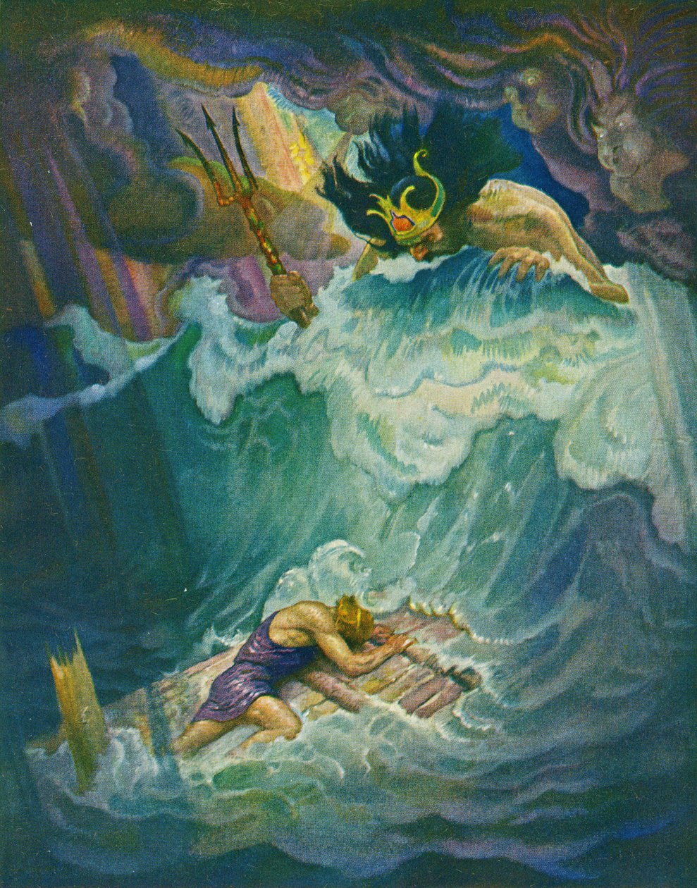 Odysseův vor od Newell Convers Wyeth