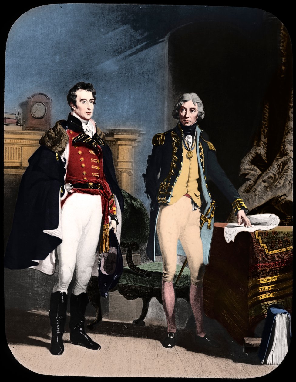 Armáda a námořnictvo, Wellington a Nelson, c1805. od Newton and Co