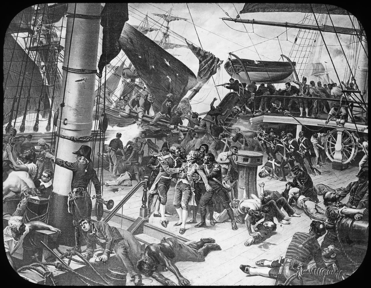 Paluba HMS Victory, 1805 od Newton and Co