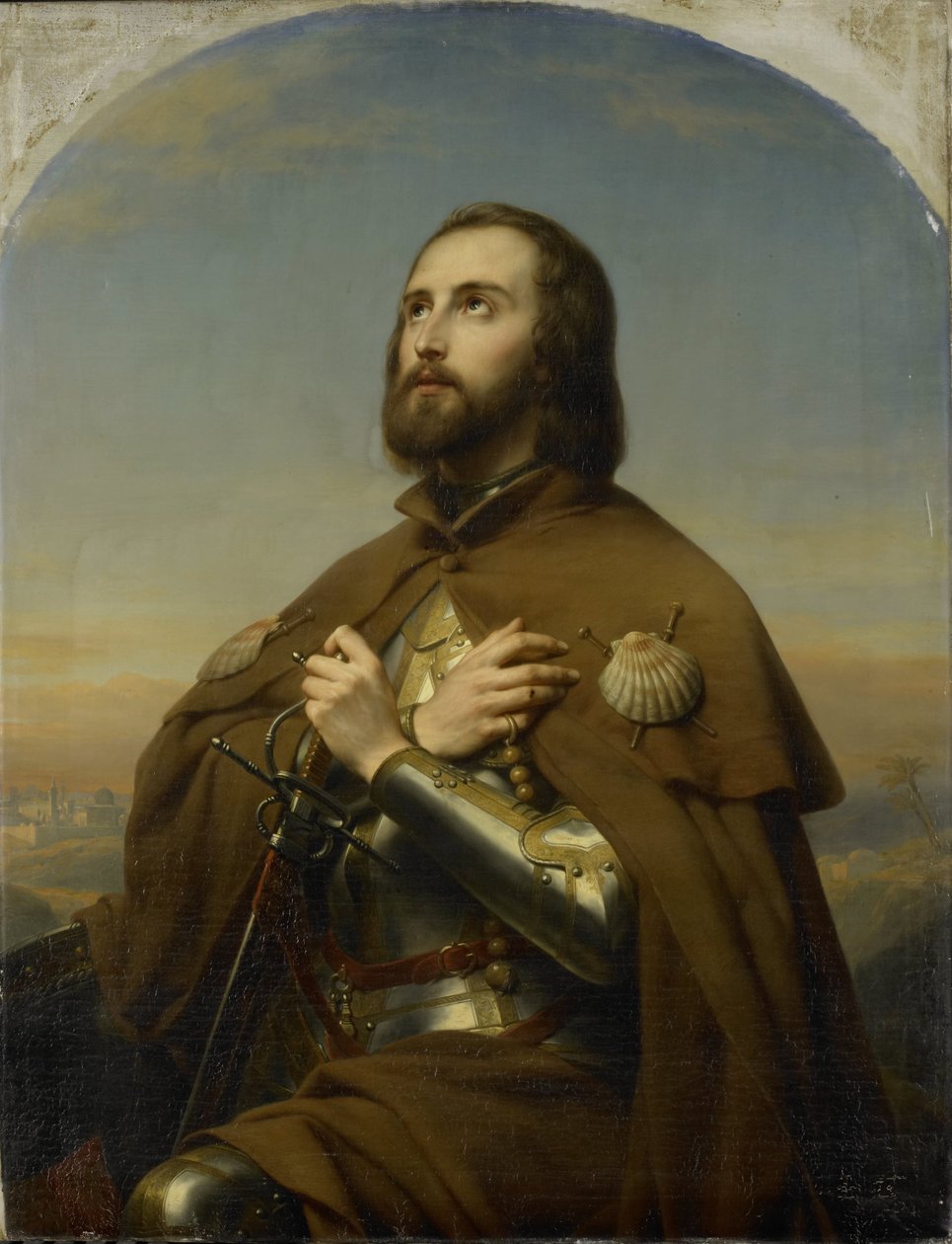 Eberhard (1445-96), vévoda z Würtemberska, jako poutník ve Svaté zemi od Nicaise de Keyser