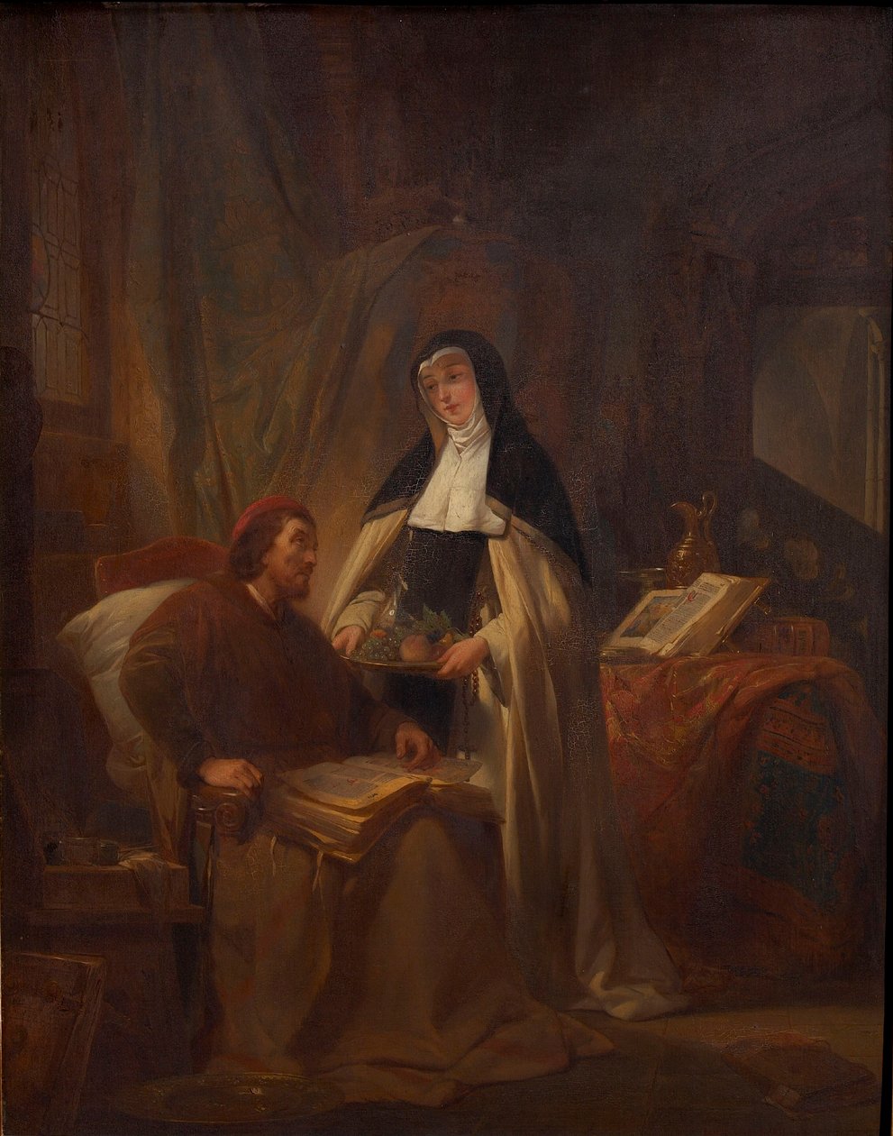 Jeho členství v nemocnici Sint-Jan v Bruggách, od Nicaise de Keyser