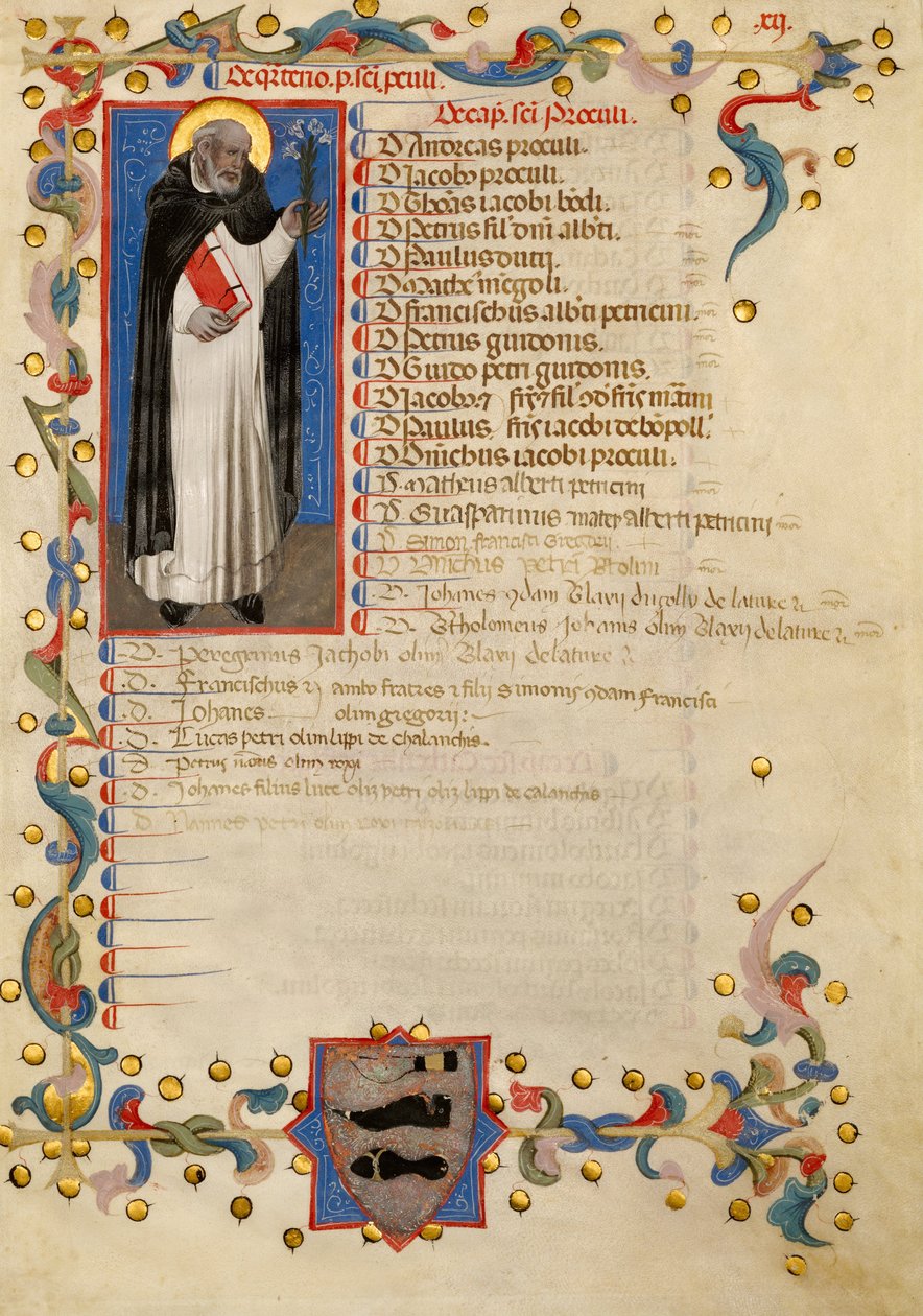 Svatý Dominiku od Niccolò di Giacomo da Bologna