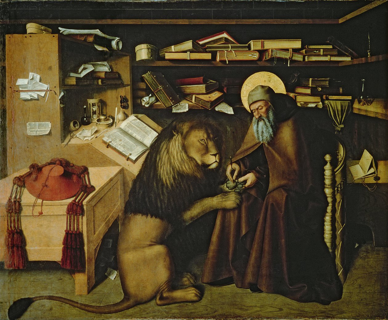 St. Jerome Removing a Thorn from the Lion