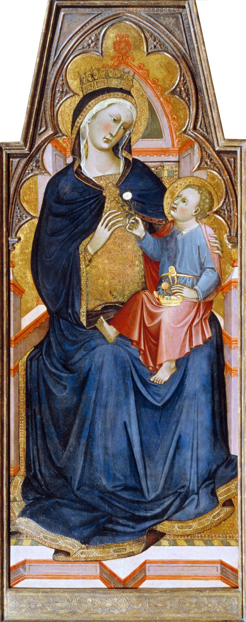 Madonna a dítě, 1387 (tempera a zlato na dřevě) od Niccolo di Buonaccorso