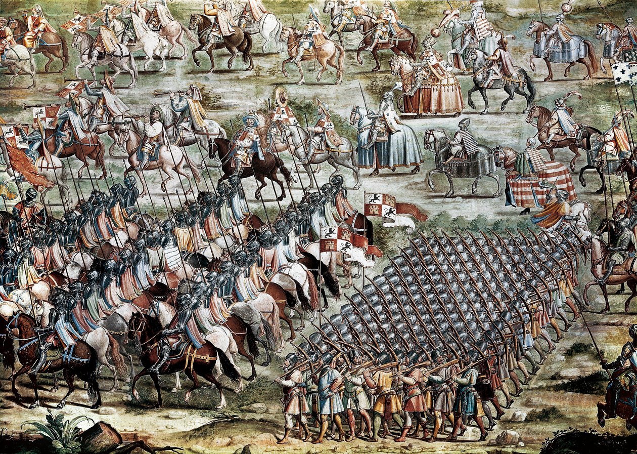 Bitva u Higueruely dne 1.7.1431 proti armádě Jana II. Kastilského (1405-1454) a armádě Mohameda IX. od Niccolo (and workshop) Granello