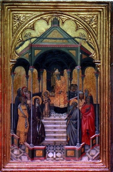Uvedení Panny Marie v chrámu (tempera na panelu) od Niccolo Bonaccorsi