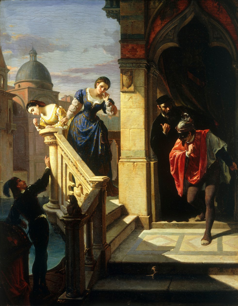 Benátské intriky, 1862 od Niccolo Sanesi