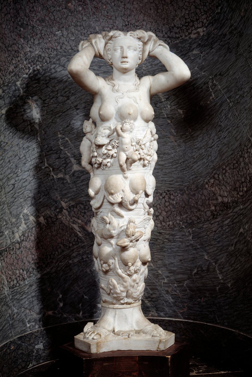 Alegorie přírody. Mramorová socha od Niccolo Tribolo (1500-1550) od Niccolo Tribolo
