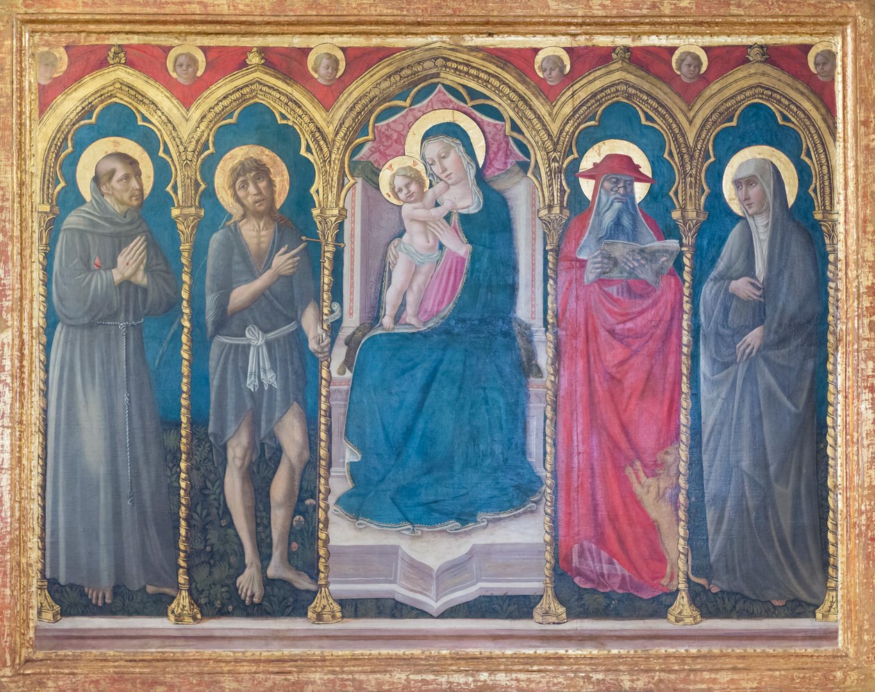 Madona s dítětem a čtyřmi svatými od Niccolo di Liberatore