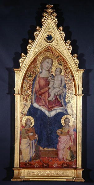 Panna a dítě, kolem 1392 (dřevo) od Niccolo di Pietro Gerini