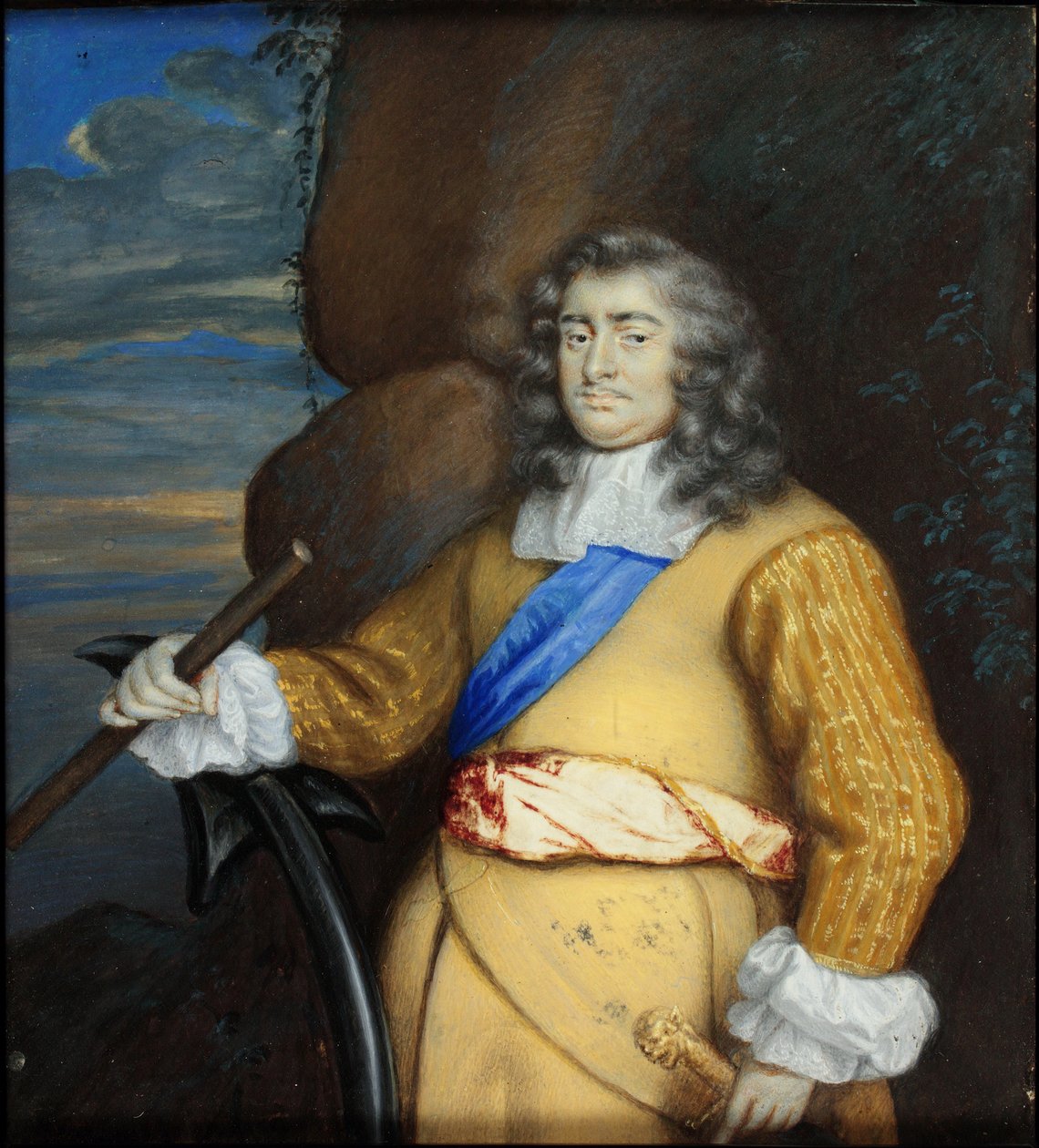 George Monck, 1. vévoda z Albemarle (wc na pergamenu) od Nicholas Dixon