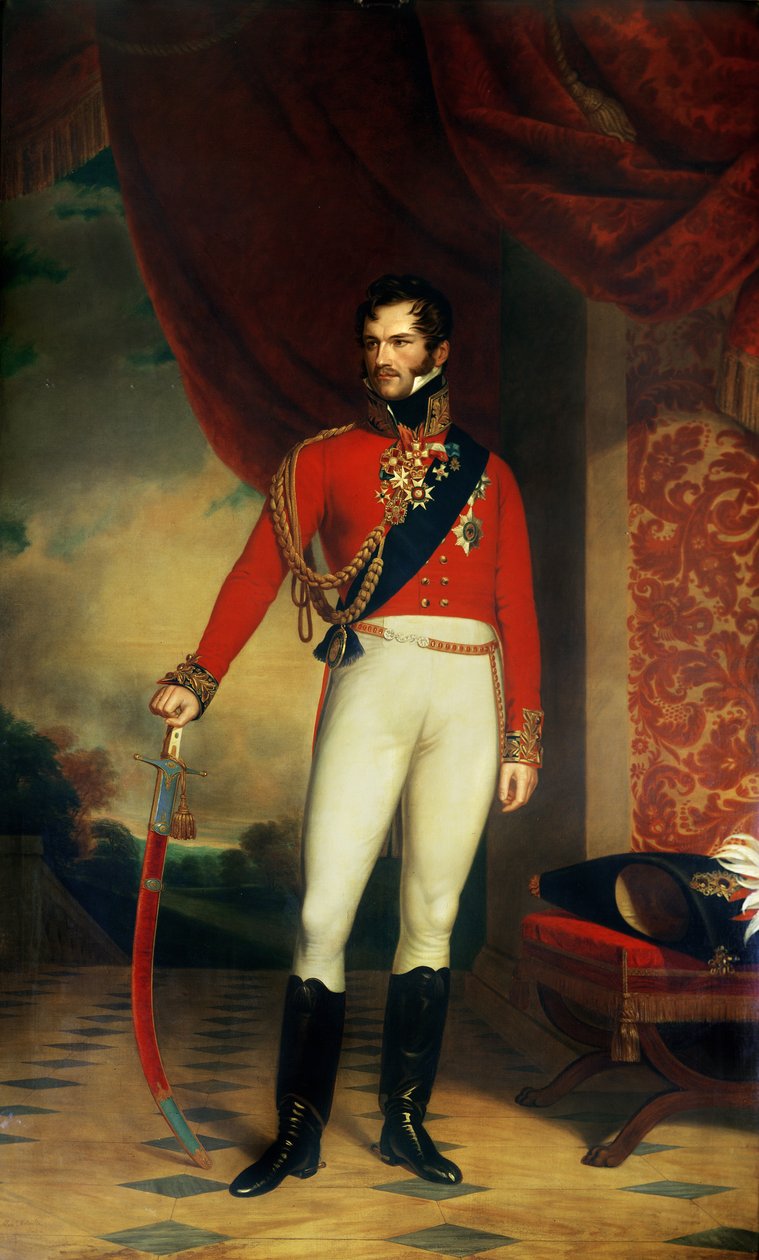 Princ Oranžský, pozdější nizozemský král Vilém II (1792-1849) od Nicholas Pieneman