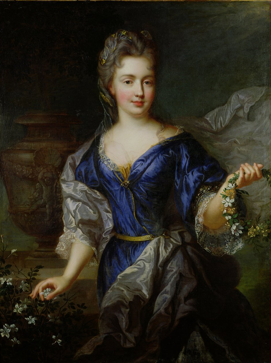 Marie-Anne de Bourbon (1666-1739) princezna z Conti od Nicolas de Largillière