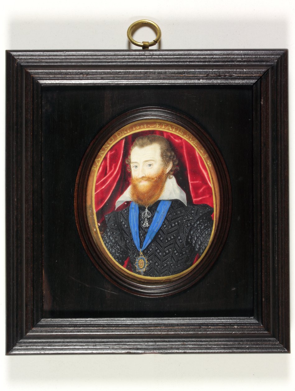 Ludovick Stuart, druhý vévoda z Lennoxu a Richmondu (smalt) od Nicholas (after) Hilliard