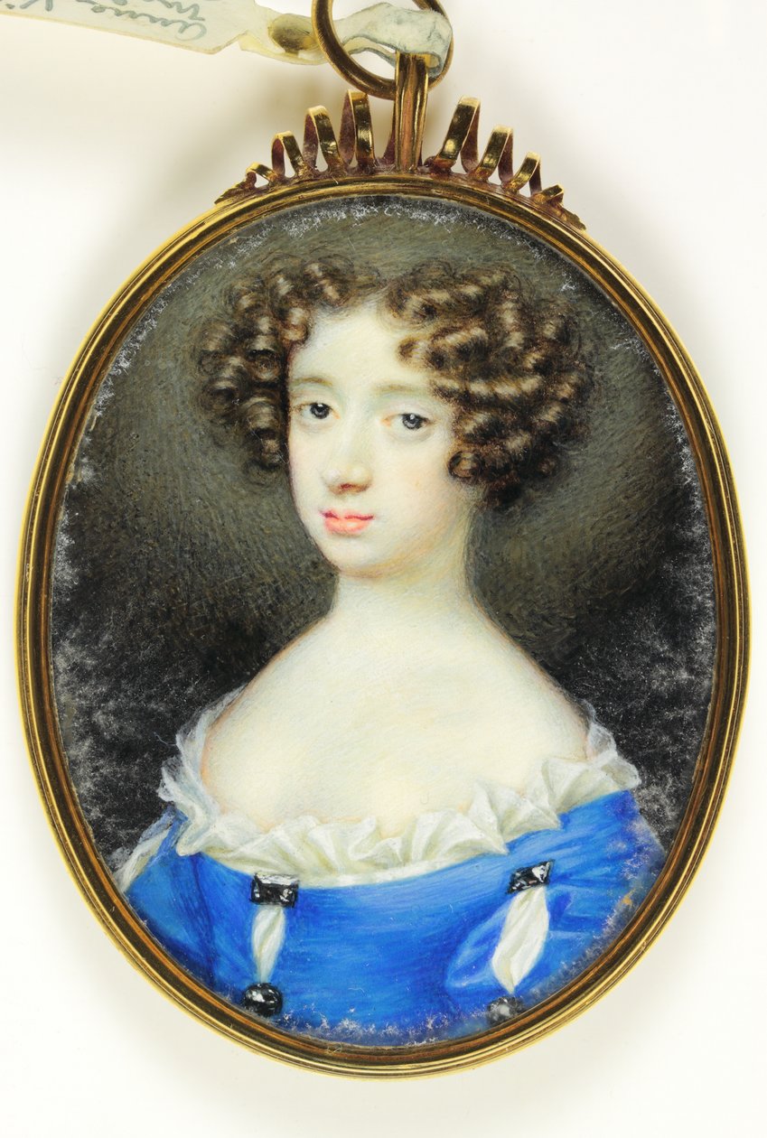 Anne Villiers, Madame Bentinck (akvarel na slonovině) od Nicholas (attr.to) Dixon