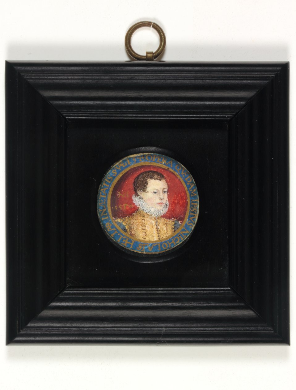 Předpokládaný autoportrét umělce, 13 let, cca 1560 (akvarel na pergamenu) od Nicholas (attr.to) Hilliard