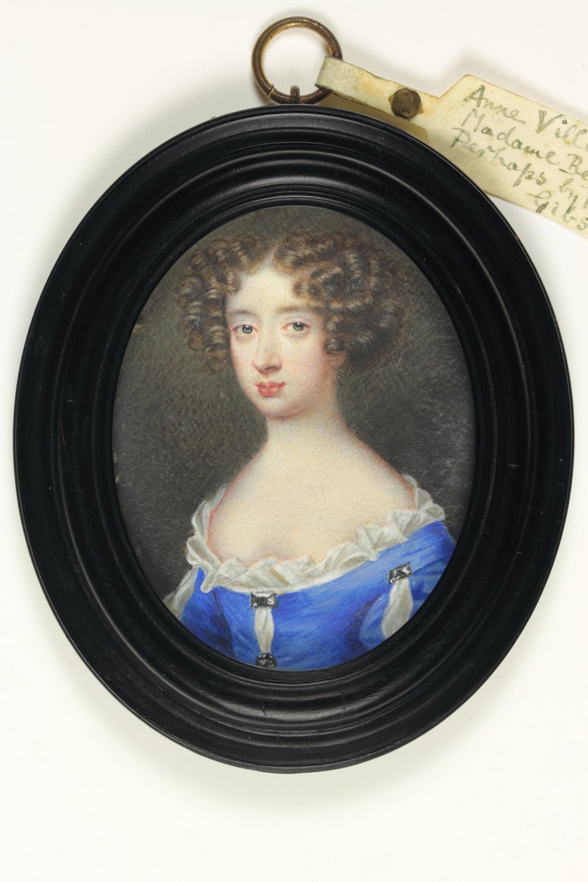 Anne Villiers, Madame Bentinck (akvarel na slonovině) od Nicholas (fl.1667 1708) Gibson Richard or Dixon