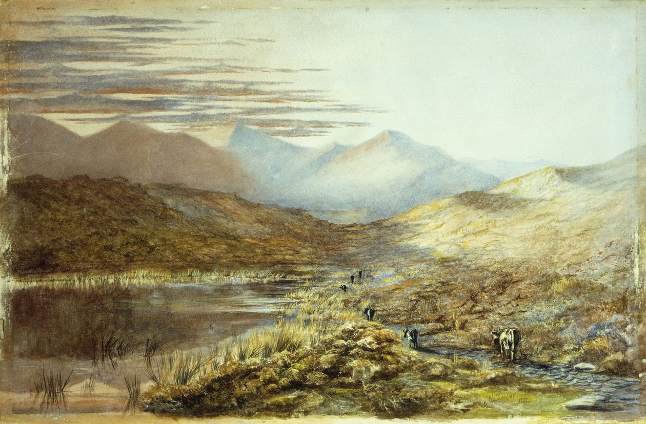 Lake Pukaki, Nový Zéland, 1872 od Nicholas Chevalier