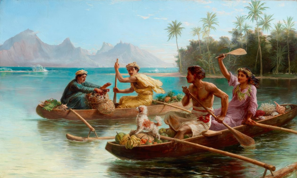 N.Chevalier, Race to the Market, Tahiti od Nicholas Chevalier