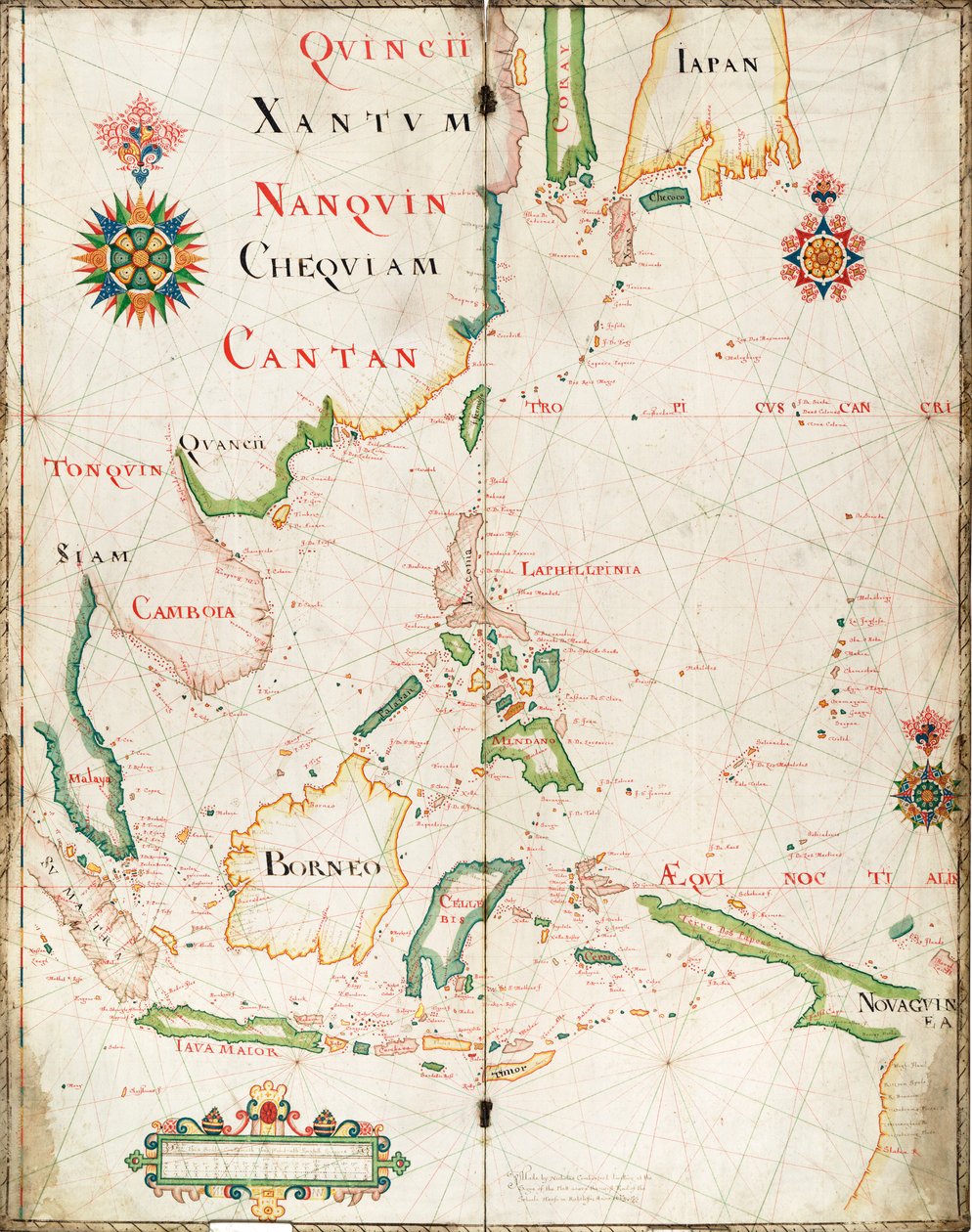 Mapa Východní Indie od Nicholas Comberford