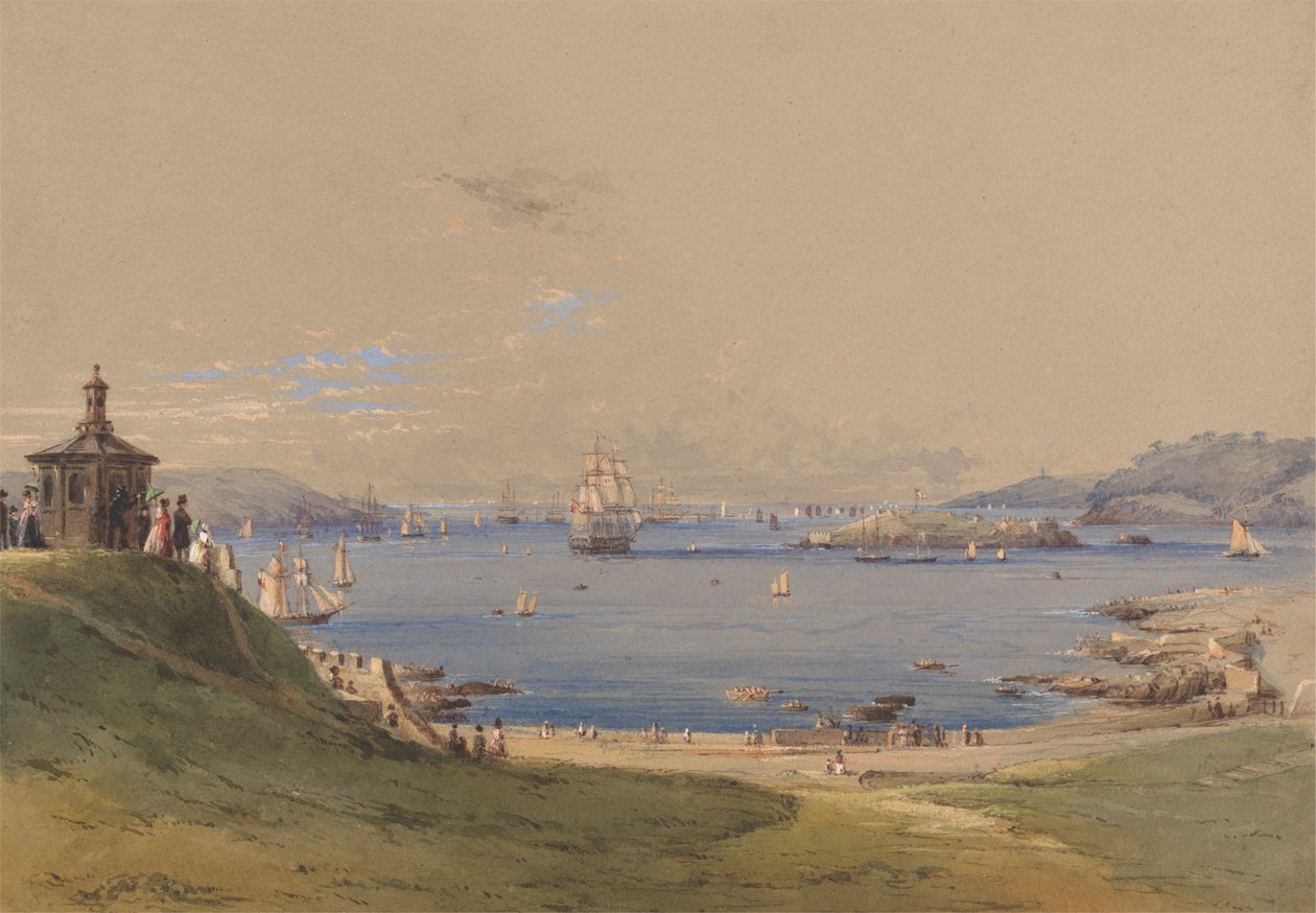 Plymouth Sound from the Motyka od Nicholas Condy