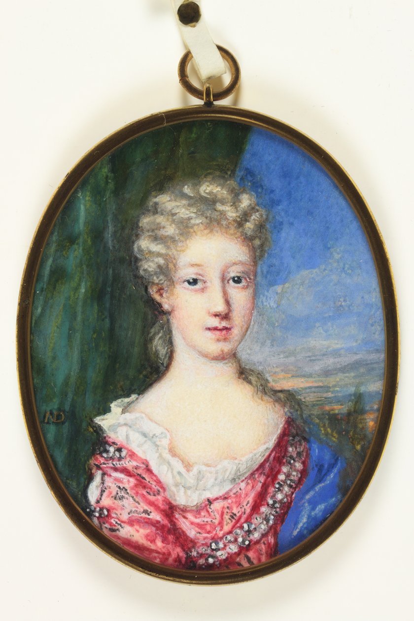 Lady Henrietta Cavendish Harley, poté hraběnka z Oxfordu (smalt) od Nicholas Dixon