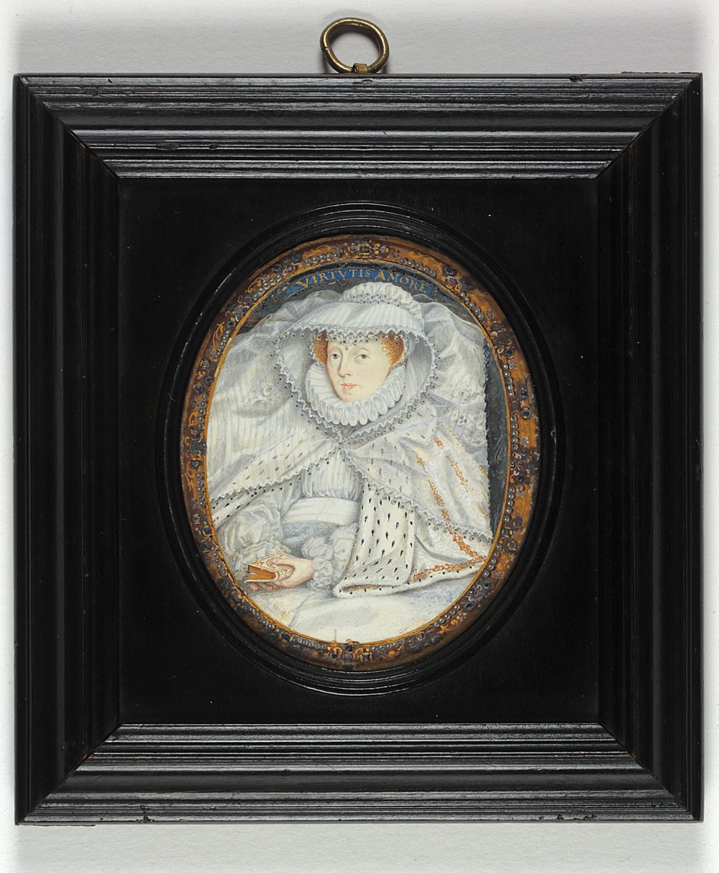 Dáma tradičně identifikovaná jako Mary Queen Of Scots (smalt) od Nicholas Hilliard