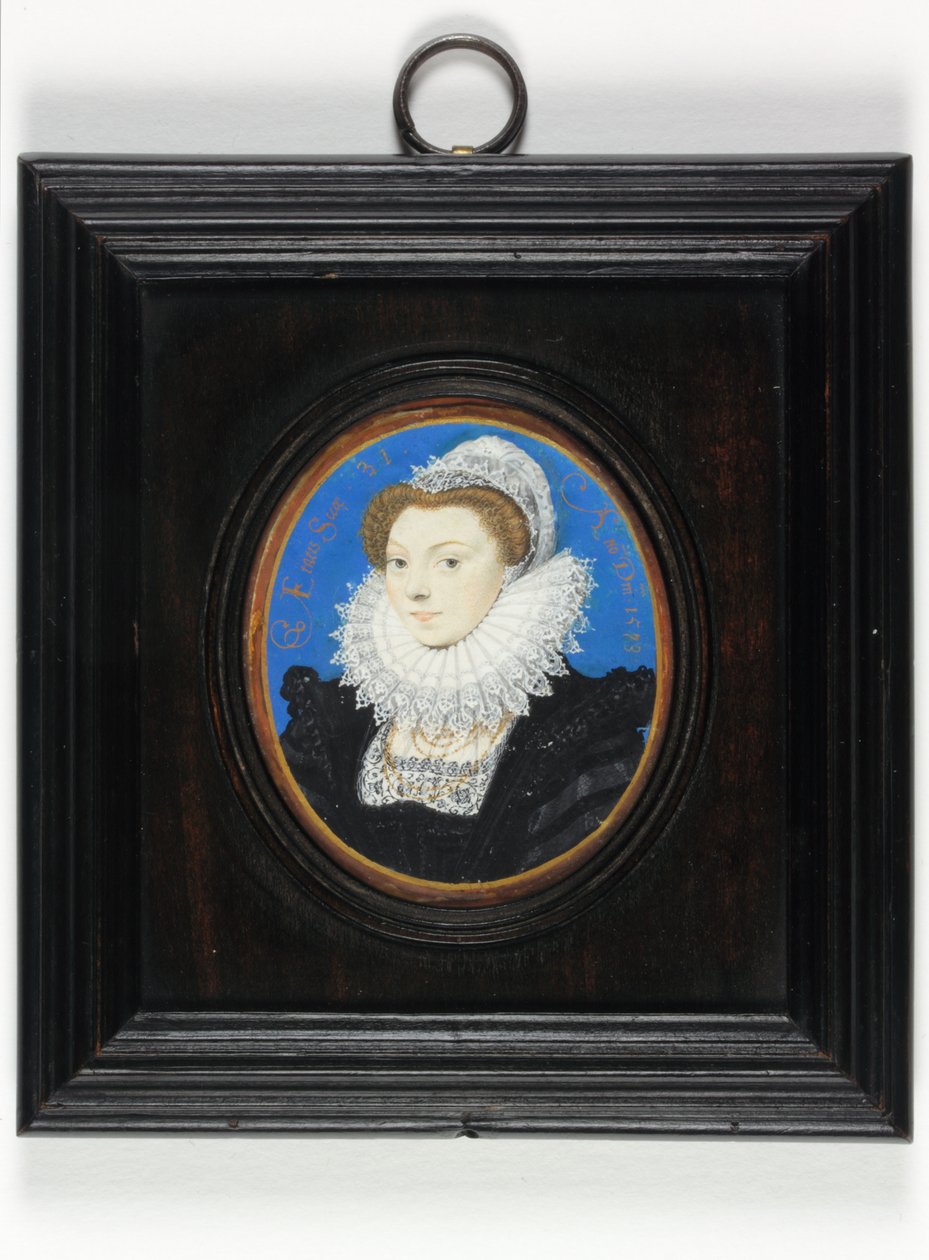Dáma tradičně identifikovaná jako Mary Queen of Scots od Nicholas Hilliard