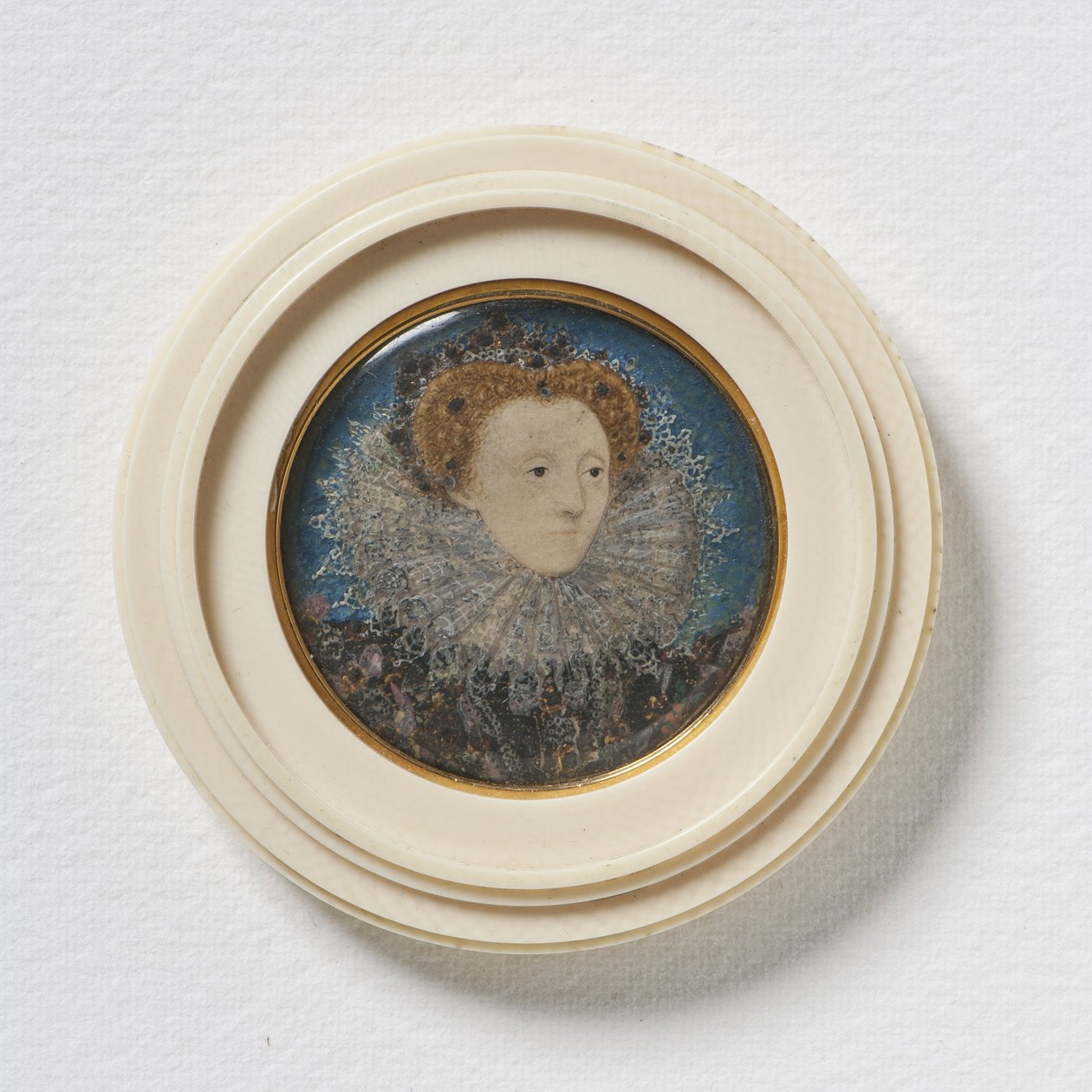 Alžběta I., anglická královna, kolem 1586-87 (bez pergamenu) od Nicholas Hilliard
